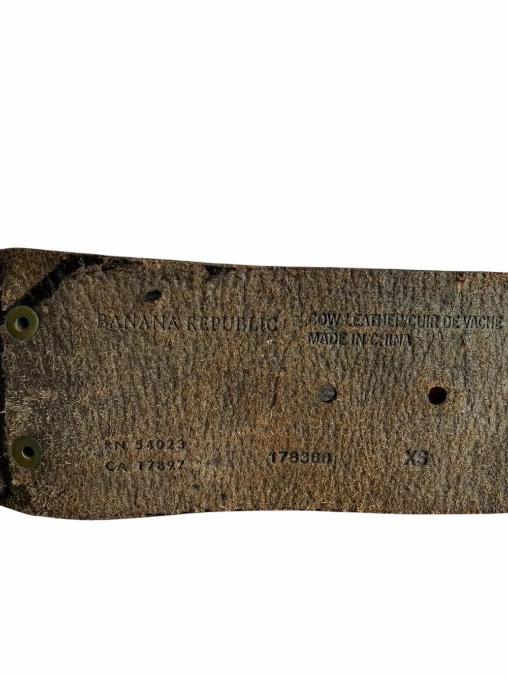 Y2K Banana Republic Wide Dark Brown Cowhide Leather Belt